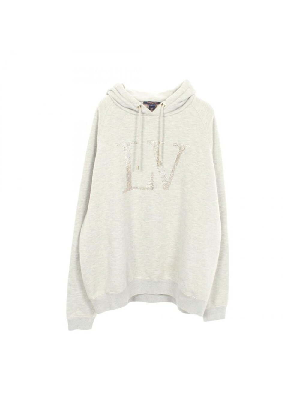 Louis Vuitton Hoodie Rhinestone Signature Maq Cotton Pullover